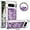 Purple, variant on for Google Pixel 8 Pro Luxury Glitter Case for Women Girls, Sparkle Flowing Clear Quicksand Soft TPU Liquid Case Cover with Bling Diamond Ring for Pixel 8 Pro -Silver