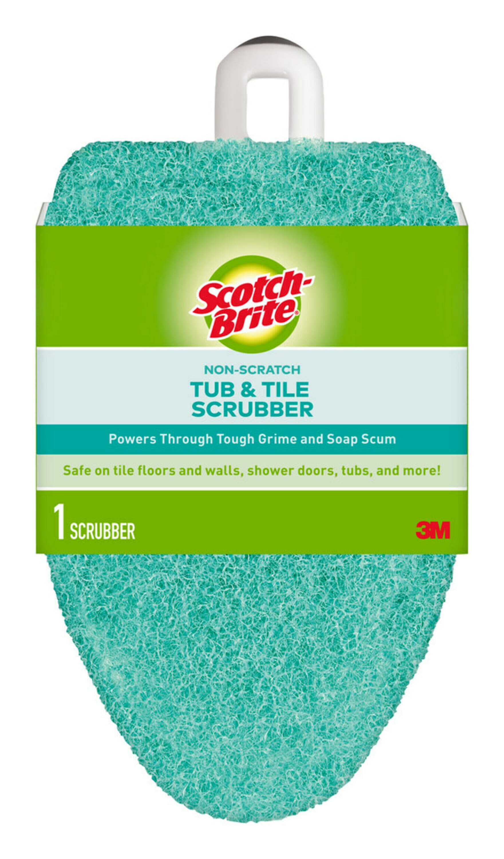 Scotch-Brite® Shower Scrubber, 1 Non-Scratch Scrubber and 1 Handle/Pack