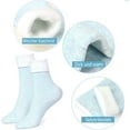 thumbnail image 4 of Calcetines de lana para mujer, botas cálidas y cómodas para senderismo en invierno, calcetines cómodos con cuello redondo, 5 pares, 4 of 6