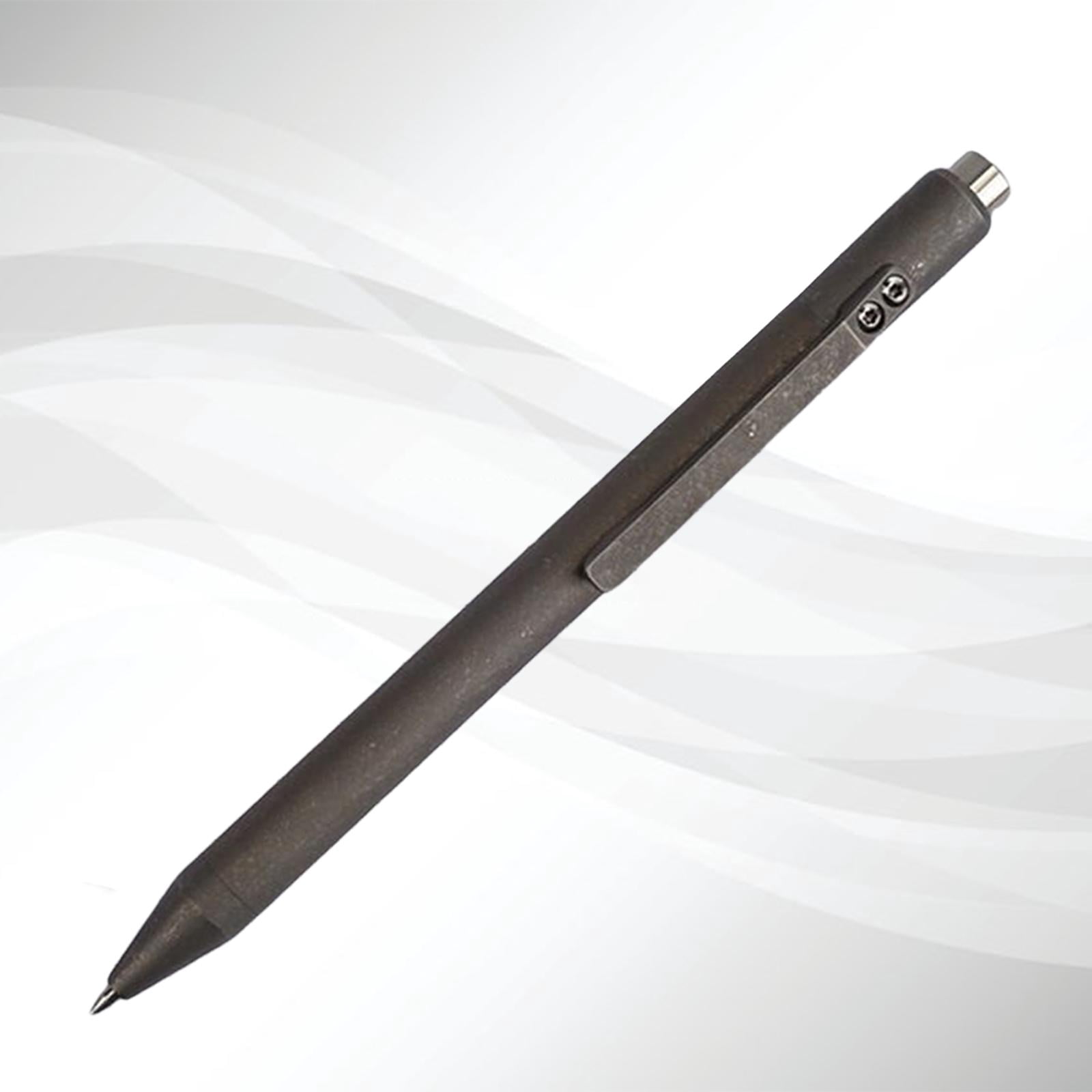 Retractable Ballpoint Pen Titanium Alloy Replaceable Pen Refill Pen Portable Pocket Ink Gift Action Pen for C