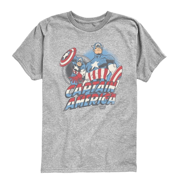Captain America - Tonal - Youth Boys Short Sleeve Graphic T-Shirt