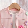 thumbnail image 5 of Efsteb Fall Jacket for Girls Button Long Sleeve Coats Toddler Spring Coat Cute Toddler Comfy Jacket Outerwear (Pink,2 Years), 5 of 7