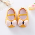 thumbnail image 5 of 2pcs/Set Newborn Baby Girl Princess Mary Jane Shoes Toddler Infant Wedding Dress Flat Shoes with Free Headband, 5 of 6