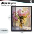 thumbnail image 4 of Stupell Industries Contemporary Pink Flowers in Sunlit Vase Black Floating Frame Canvas Art, 17 x 21, by Creative Studio, 4 of 8