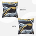 thumbnail image 3 of ZICANCN Decorative Throw Pillow Covers , Ancient Animal Couch Sofa Decorative Knit Pillow Covers for Living Room Farmhouse 18"x18", 3 of 8