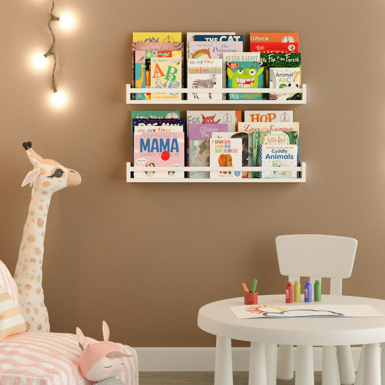 Book Trough Extra Deep Kids Bookshelf Wood Book Shelf Nursery Shelves  Floating Shelves Kids Room Wall Shelf Kids Room Decor 