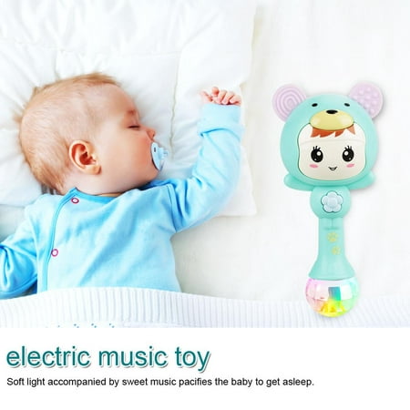 Educational Baby Electronic Music Rattle Cute Cartoon Infant Shaking Hand Bells, Shaking Rattle Toys, Baby Hand