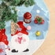 thumbnail image 2 of 1 pieza 120 cm Gnome Rudolph sin rostro anciano impreso árbol falda decoraciones de Navidad Festival árbol de Navidad delantal, 2 of 5