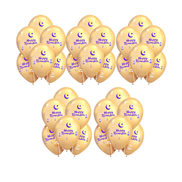 Also Sophia 50 Happy Ramadan Balloons - 10, Twelve Inch balloons per package