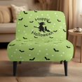 thumbnail image 2 of HELLHERO Elastic Dustproof Accent Chair Washable Slipcover for Armless Accent Chairs, Armless Accent Chair Protector Witch Bat Pattern, 2 of 8