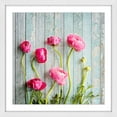 thumbnail image 2 of "Pink Ranunculus" Framed Painting Print, 2 of 6