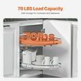 thumbnail image 4 of VEVOR 2 Tier Swing Left Blind Corner Cabinet Pull Out Soft Close Kitchen Organizer, 4 of 9