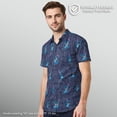 thumbnail image 2 of Men's Lilo & Stitch Tropical Alien Pose Button Down Shirt, 2 of 8