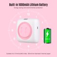 thumbnail image 3 of Printer, Mini Pocket Thermal Photo Printer All-in-One Portable Wireless BT Mobile Printer Label Maker Compatible with Android and iOS for Pi, 3 of 8