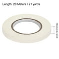 thumbnail image 2 of Uxcell 3Pcs 10mm 0.4 inch Wide 20m 21 Yards Masking Tape Painters Tape Rolls White, 2 of 5