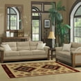 thumbnail image 2 of Superior Diamond Geometric Floral Bohemian Rustic Power-Loomed Indoor Area Rug, Ivory, 3' x 5', 2 of 4