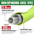 thumbnail image 2 of LOVFEN 100ft heavy-duty rubber garden hose, non-knotting, durable, flexible, leak-proof, safe for drinking water, suitable for home, outdoor, lawn, garden, industrial, 2 of 7