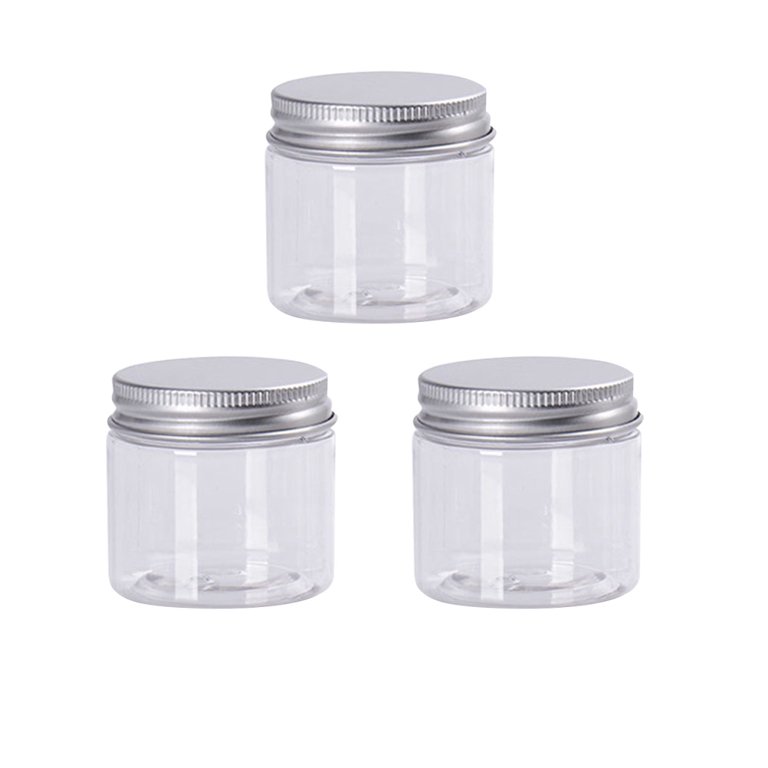 12pcs 50ml Glass Transparent Bottles with Plastic/Aluminum Lids