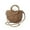 Coffee, variant on Womens Straw Beach Bag Woven Crossbody Shoulder Bags Top Handle Satchel Handbag Purse for Summer