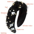 thumbnail image 2 of Minjewel Valentine's Day Heart & Pearl Wide Brim Headband for Women, Trendy Elegant Hair Accessory, Valentine Party Wedding & Special Occasions,H, 2 of 2