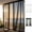Black, variant on Extra Wide Outdoor Curtains Waterproof Black Voile Mesh Screen - Lightweight Privacy Bug Netting for Patio, Porch, Balcony, Pergola, Terrace, 78.74x95.27in