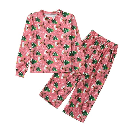 

Ozmmyan Christmas Toddler Clothes Kids Merry Christmas Pajamas Trees DeerPants Family Matching Xmas Sleepwear Set on Clearance