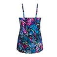thumbnail image 5 of Magicsuit Women's Blue Social Butterfly Grace Swim Tankini Top-Blue / 14, 5 of 6