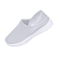thumbnail image 2 of BXSRUTA Women's Plus Size Slip on Loafers Breathable Mesh EVA Low Top Casual Sneakers 2 Way Wear, 2 of 8