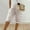 Khaki, variant on FAHXNVB Shorts for Women Knee Length High Waisted Drawstring Sprited Bermuda Shorts Loose Fit Casual Buttons Trim Summer Shorts with Pockets