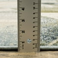 thumbnail image 3 of 5' X 7' Blue Green Grey Gold And Ivory Geometric Power Loom Stain Resistant Area Rug, 3 of 10