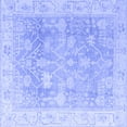 thumbnail image 1 of Ahgly Company Machine Washable Indoor Square Oriental Blue Traditional Area Rugs, 7' Square, 1 of 4
