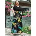 thumbnail image 3 of SheepFlare Women Plus Size Petite Maxi Dress Short Sleeve Casual Beach Bohemian Long Dresses with Pockets, 3 of 6