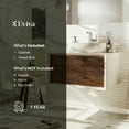 thumbnail image 7 of Eviva Santa Monica 36" Rosewood Wall Mount Bathroom Vanity w/ Solid Surface Sink, 7 of 7