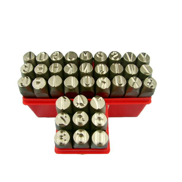 3 8 10MM Letter Number Punch Stamp Set Metal Steel Hand A Z BIG 