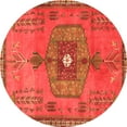 thumbnail image 1 of Ahgly Company Indoor Round Persian Orange Traditional Area Rugs, 4' Round, 1 of 1
