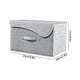 thumbnail image 3 of Caja de Almacenamiento Plegable con Tapa Curva para Algodón y Lino | Gris Poliéster | 25 X 20 X 17 Cm | 410 G | Yyz251013006A, 3 of 6