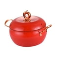 thumbnail image 2 of deevoka Non Stick Soup Pot Funny Deep Cooking Simmering Pot for Cooking Kitchen Home Red, 2 of 9