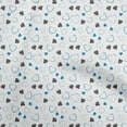 thumbnail image 1 of oneOone Polyester Spandex Blue Fabric Poker Card Quilting Supplies Print Sewing Fabric By The Yard 56 Inch Wide, 1 of 4