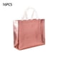 thumbnail image 2 of Bolso de compras Bewildely Paquete de 16 Bolsas de mano Tela no tejida Rosa roja, 2 of 6