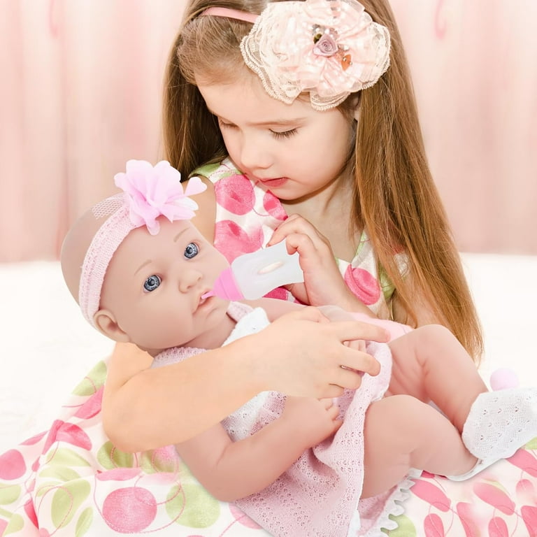 ZITA ELEMENT 14 Inch Baby Doll With Doll Clothes Accessories Set
