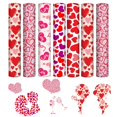 thumbnail image 2 of 5pcs Valentine's Day Heat Transfer Design Handmade DIY Shapes Can Be Immediately for Your Lover Graphics Valentine's Day Love Print Loving Couple Blank Signs for Crafts Background, 2 of 5