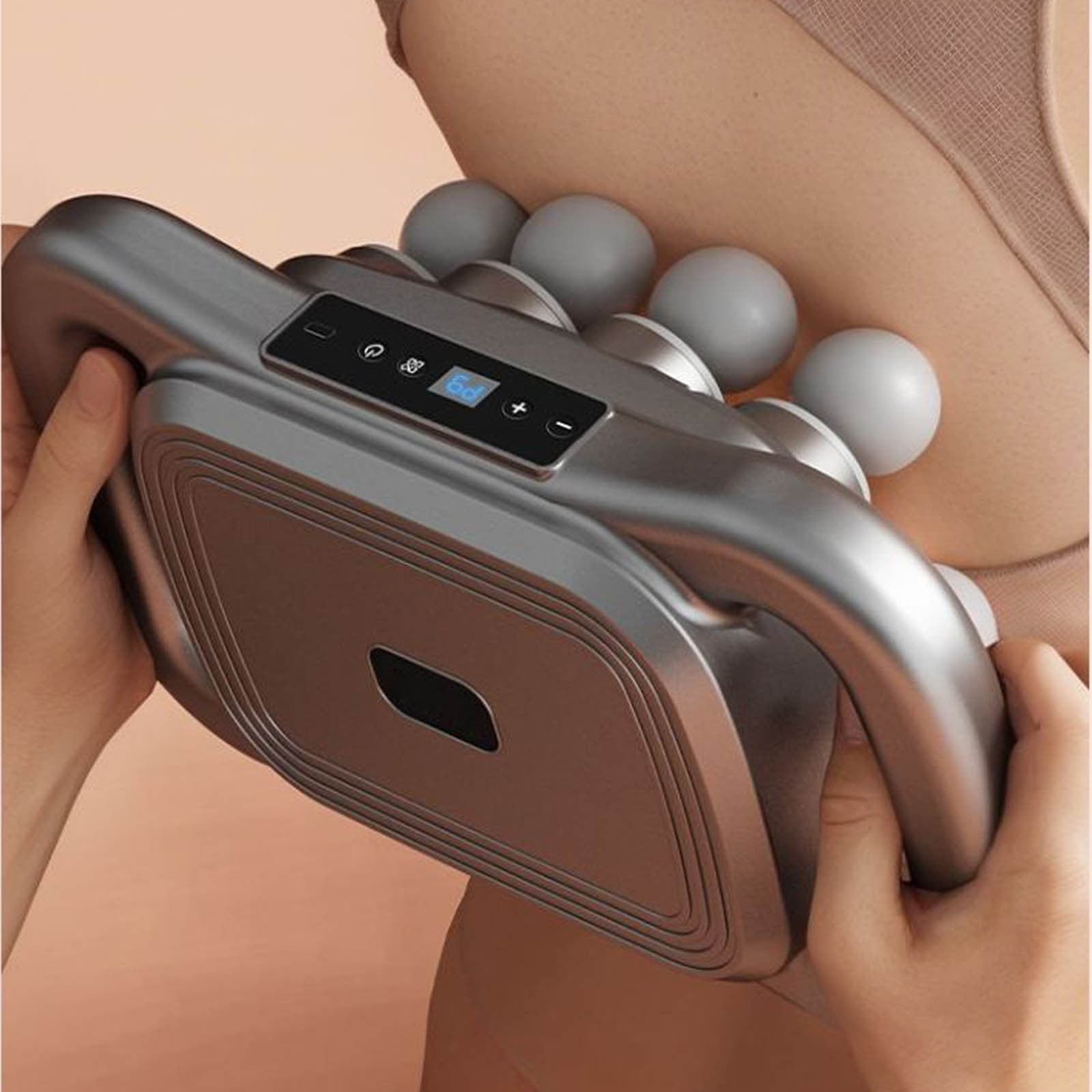 Dongong 8-Head Deep Tissue Massage Gun for Athletes - High Intensity Fascia Release Tool with Interchangeable Attachments, Rechargeable Percussion Therapy for Muscle Recovery