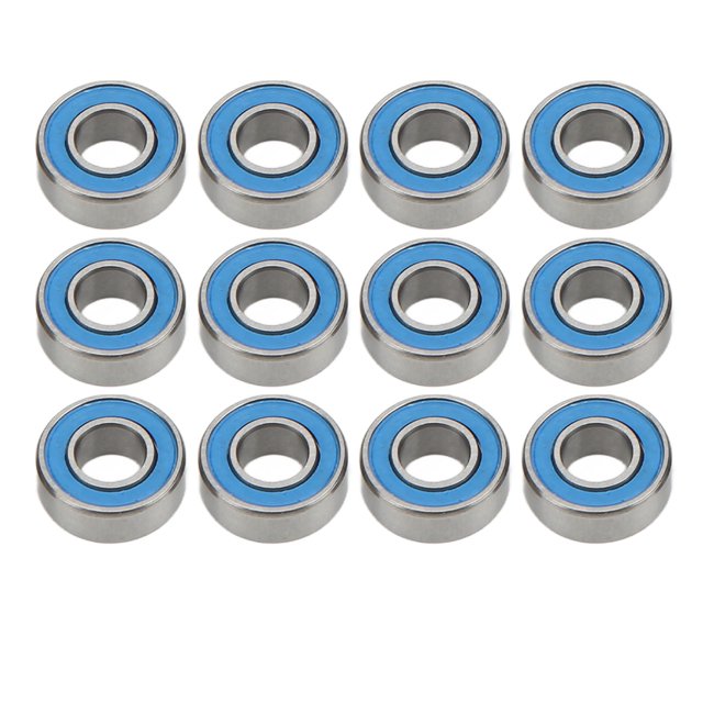 Roulement Scellé pour Moyeu de Roue en Acier Inoxydable, 12 Pcs Roulement Scellé en Caoutchouc pour Moyeu de Roue de Voiture RC Kit de Roulement Scellé en Caoutchouc Fonctionnalité Intelligente