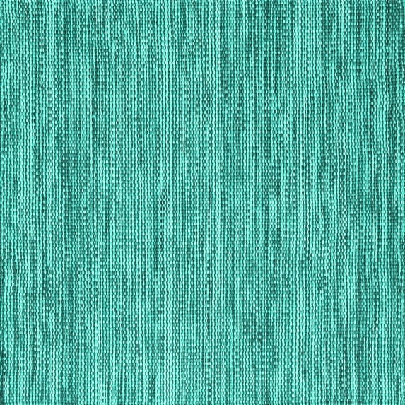 Ahgly Company Machine Washable Indoor Square Abstract Turquoise Blue Contemporary Area Rugs, 8' Square