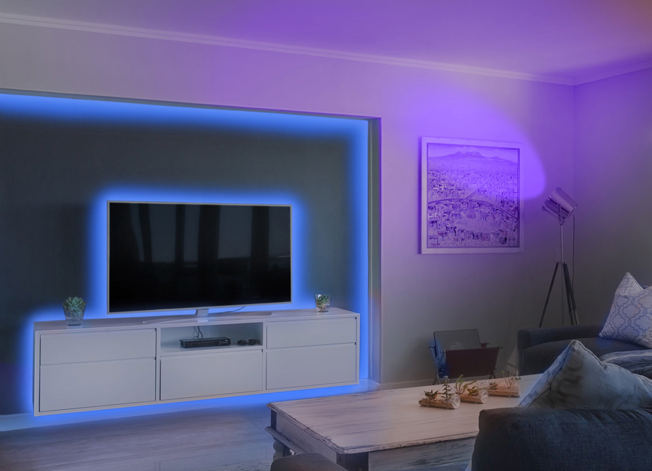 Emerald Full Motion TV Wall Mount Kit for 13-65” TVs, Swivel TV Mount with 10’ LED Cable and Universal Remote Control