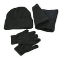 thumbnail image 2 of SPRING PARK 1 Set Winter Warm Knit Beanie Hat Scarf Touchscreen Gloves Set for Men Women Beanie Gloves, 2 of 3