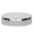 thumbnail image 2 of BalsaCircle 15.5" Silver Metal Beaded Cake Stand Wedding Cake Holder, 2 of 7