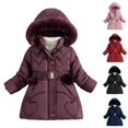 thumbnail image 2 of Aayomet Little Girls Winter Dress Coats Fleece Jacket Heavyweight Clothes Kids Outwear, 2 of 9