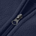 thumbnail image 6 of USNSM Mens Zip Up Sweatshirt Mock Neck Track Jacket Lightweight Fleece Full Zip No Hood Athletic Casual Long Sleeve Jackets with Pocket Blue S, 6 of 9