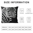 thumbnail image 5 of SHANXI Throw Pillow Covers Black and White Striped on Black Background Square Pillowcases for Home Decor Sofa Car Bedroom Pillow case 22x22in, 5 of 5